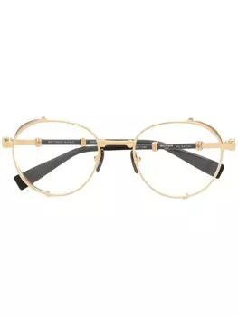 Balmain Eyewear очки в круглой оправе, золотой