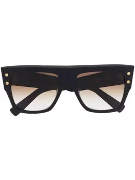 Balmain Eyewear солнцезащитные очки B-I в квадратной оправе, синий