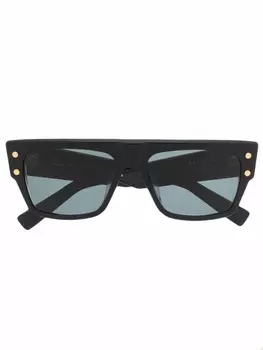 Balmain Eyewear солнцезащитные очки B-III в квадратной оправе, черный