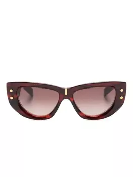 Balmain Eyewear солнцезащитные очки B-Muse в геометричной оправе, красный