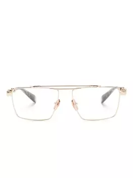 Balmain Eyewear солнцезащитные очки Brigade VI в квадратной оправе, золотистый