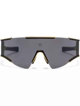Balmain Eyewear солнцезащитные очки Fleche в массивной оправе, черный