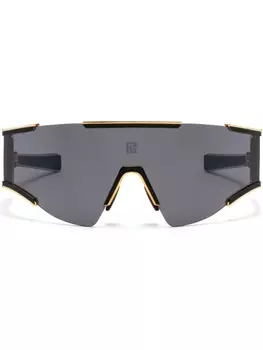 Balmain Eyewear солнцезащитные очки Fleche в массивной оправе, черный