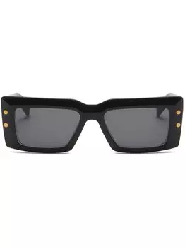 Balmain Eyewear солнцезащитные очки Imperial в квадратной оправе, черный