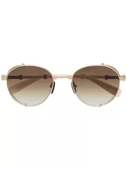 Balmain Eyewear солнцезащитные очки из коллаборации с Akoni, золотистый