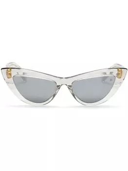 Balmain Eyewear солнцезащитные очки Jolie в оправе 'кошачий глаз', нейтральный цвет