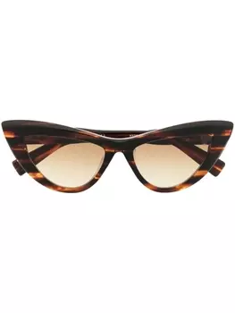 Balmain Eyewear солнцезащитные очки Jolie в оправе 'кошачий глаз', коричневый