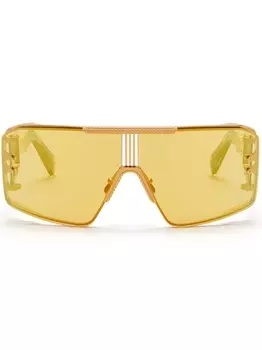 Balmain Eyewear солнцезащитные очки Le Masque с затемненными линзами, желтый