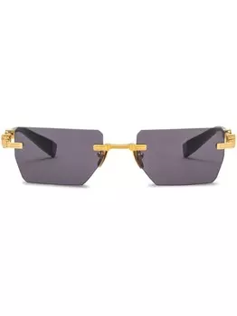 Balmain Eyewear солнцезащитные очки Pierre в безободковой оправе, золотистый