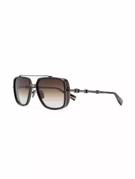 Balmain Eyewear солнцезащитные очки-пилоты Officier, коричневый