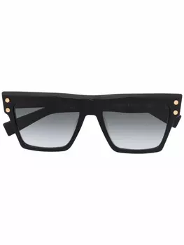 Balmain Eyewear солнцезащитные очки с эффектом градиента, черный