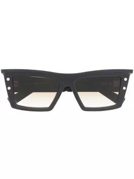 Balmain Eyewear солнцезащитные очки в квадратной оправе, синий