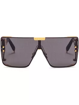 Balmain Eyewear солнцезащитные очки Wonder Boy в геометричной оправе, черный