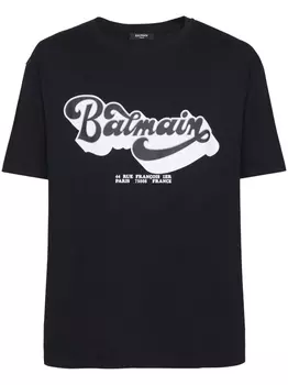 Balmain футболка 70s с логотипом, черный