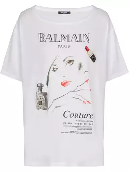 Balmain футболка Beauty, белый