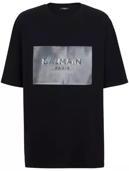Balmain футболка Main Lab Hologram, черный