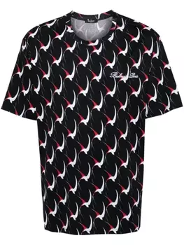 Balmain футболка с абстрактным принтом, черный