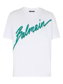 Balmain футболка с круглым вырезом, белый