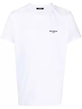 Balmain футболка с логотипом, белый