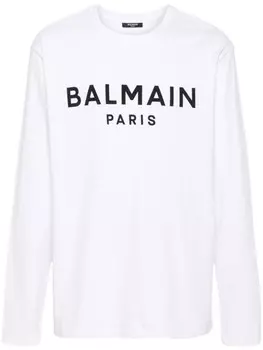 Balmain футболка с логотипом, белый