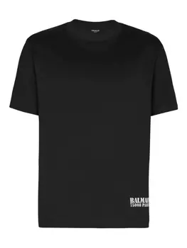 Balmain футболка с логотипом, черный