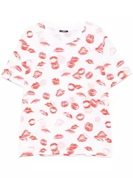 Balmain футболка с принтом, белый