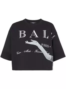 Balmain футболка с принтом Jolie- Madame, черный