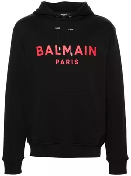Balmain худи с логотипом, черный