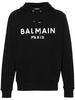 Balmain худи с логотипом, черный