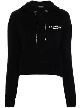 Balmain худи с логотипом, черный