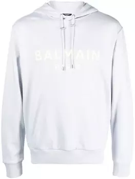 Balmain худи с логотипом, синий