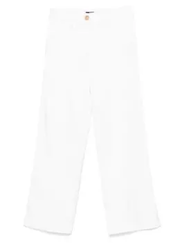 Balmain Kids атласные брюки, белый