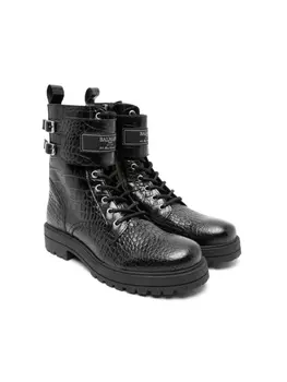 Balmain Kids ботинки с логотипом, черный