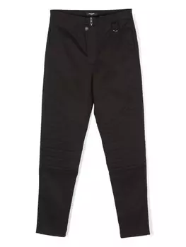 Balmain Kids брюки с логотипом, черный