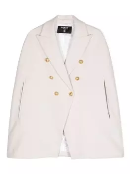 Balmain Kids фетровый кейп, серый