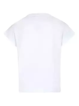 Balmain Kids футболка из органического хлопка с логотипом, белый