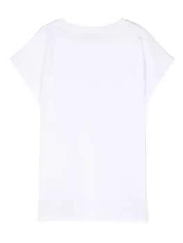 Balmain Kids футболка с логотипом, белый