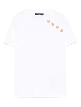 Balmain Kids футболка с логотипом, белый