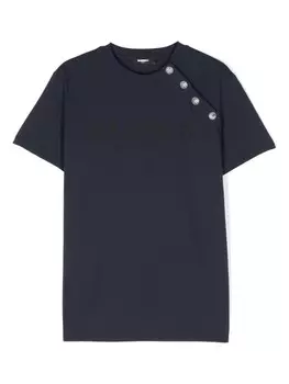 Balmain Kids футболка с логотипом, синий