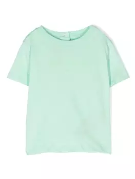 Balmain Kids футболка с логотипом, зеленый