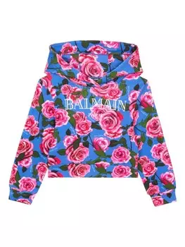 Balmain Kids худи Vintage Balmain, синий