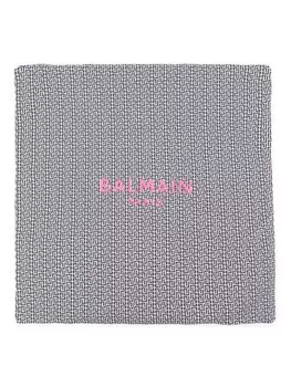 Balmain Kids одеяло с логотипом, черный