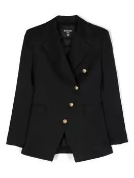 Balmain Kids однобортный блейзер, черный