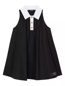 Balmain Kids платье А-силуэта, черный