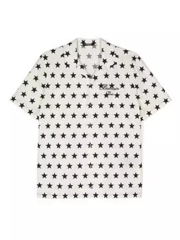 Balmain Kids рубашка с принтом, белый