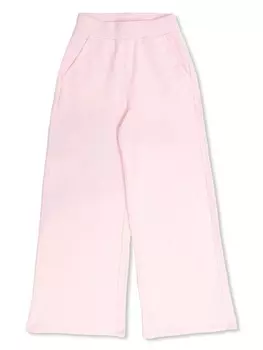 Balmain Kids широкие хлопковые брюки, розовый