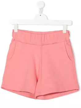 Balmain Kids шорты с логотипом, розовый