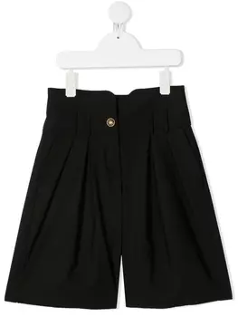 Balmain Kids шорты широкого кроя, черный