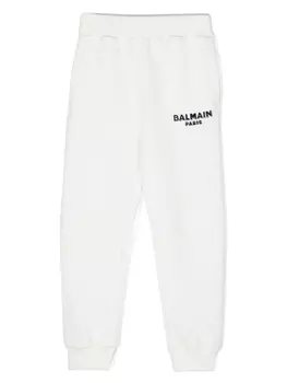 Balmain Kids спортивные брюки с логотипом, белый