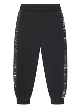 Balmain Kids спортивные брюки с логотипом, черный